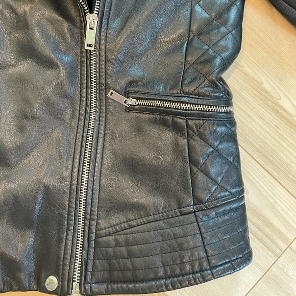 NWOT ZARA Cropped Leather Jacket - Picture 5 of 5